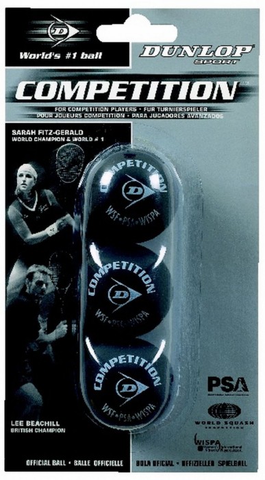 ТОПЧЕТА ЗА СКУОШ COMPETITION 3 BALL BLISTER PACK